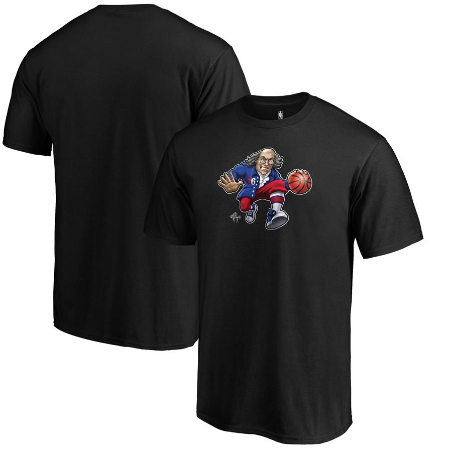 Philadelphia 76ers Fanatics Branded Midnight Mascot Team T-Shirt - Black