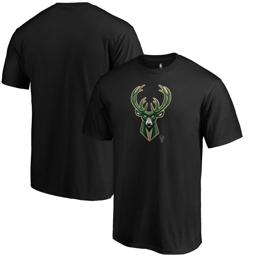 Milwaukee Bucks Fanatics Branded Midnight Mascot Team T-Shirt - Black