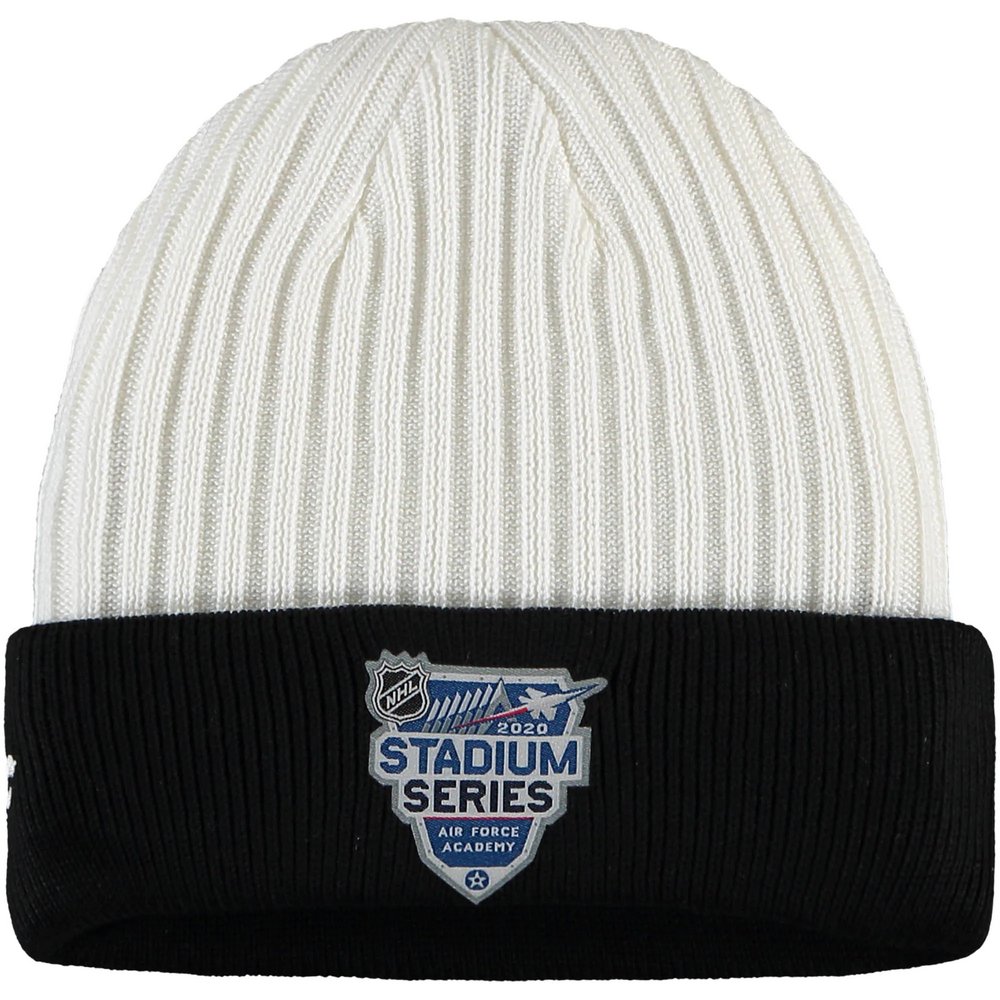 Fanatics Branded 2020 NHL Stadium Series Authentic Team Cuffed Knit Hat - White