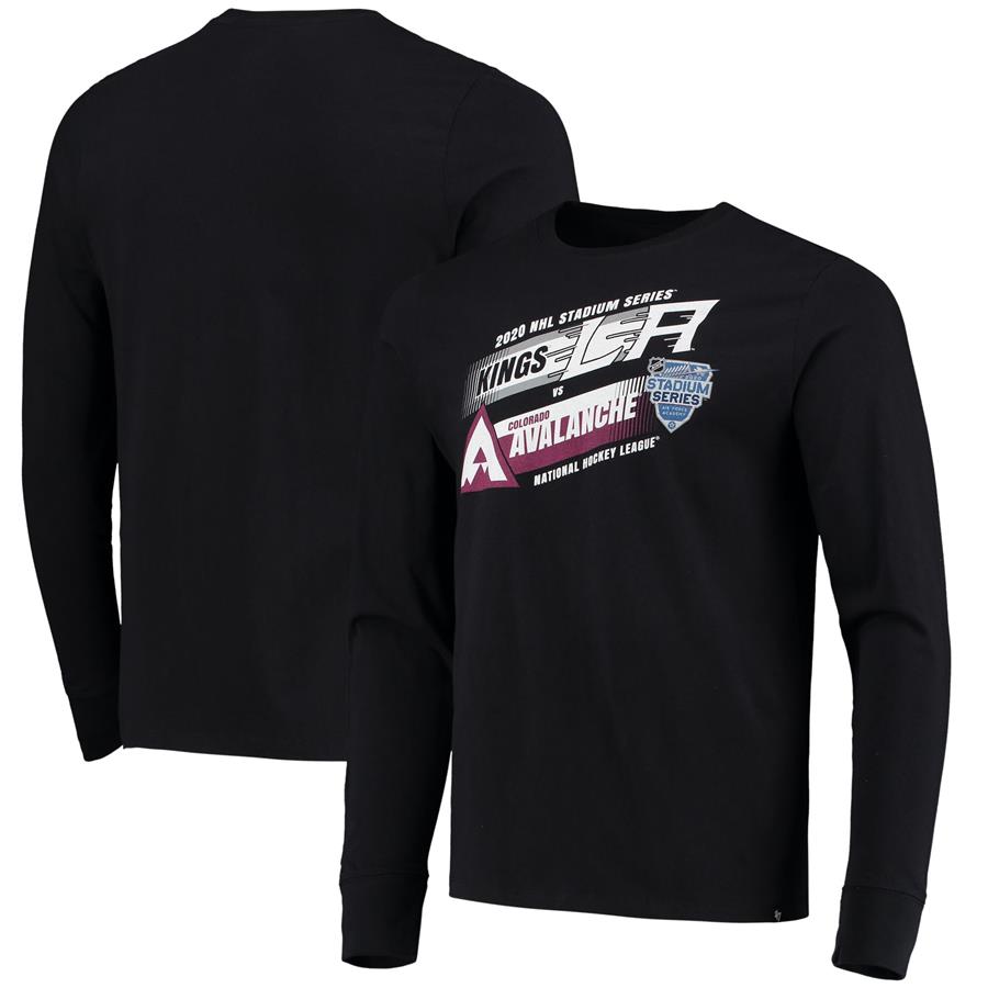 Los Angeles Kings vs. Colorado Avalanche '47 2020 Stadium Series Rivals Long Sleeve T-Shirt - Black