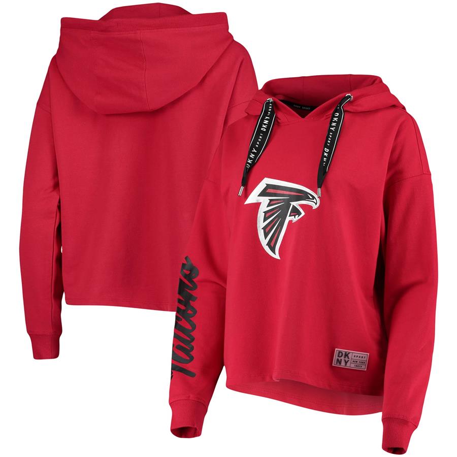 Atlanta Falcons DKNY Sport Women's Suzy Pullover Hoodie - Red