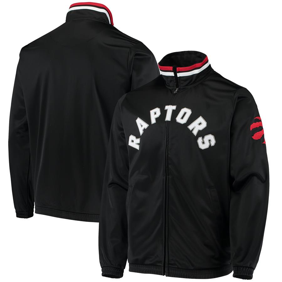 Toronto Raptors G-III Sports by Carl Banks Dual Threat Tricot Full-Zip Track Jacket - Black