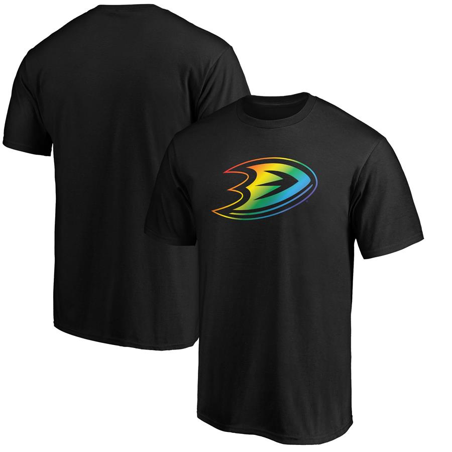 Anaheim Ducks Fanatics Branded Team Pride Logo T-Shirt - Black