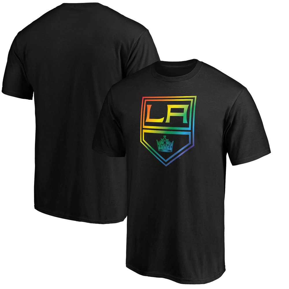 Los Angeles Kings Fanatics Branded Team Pride Logo T-Shirt - Black
