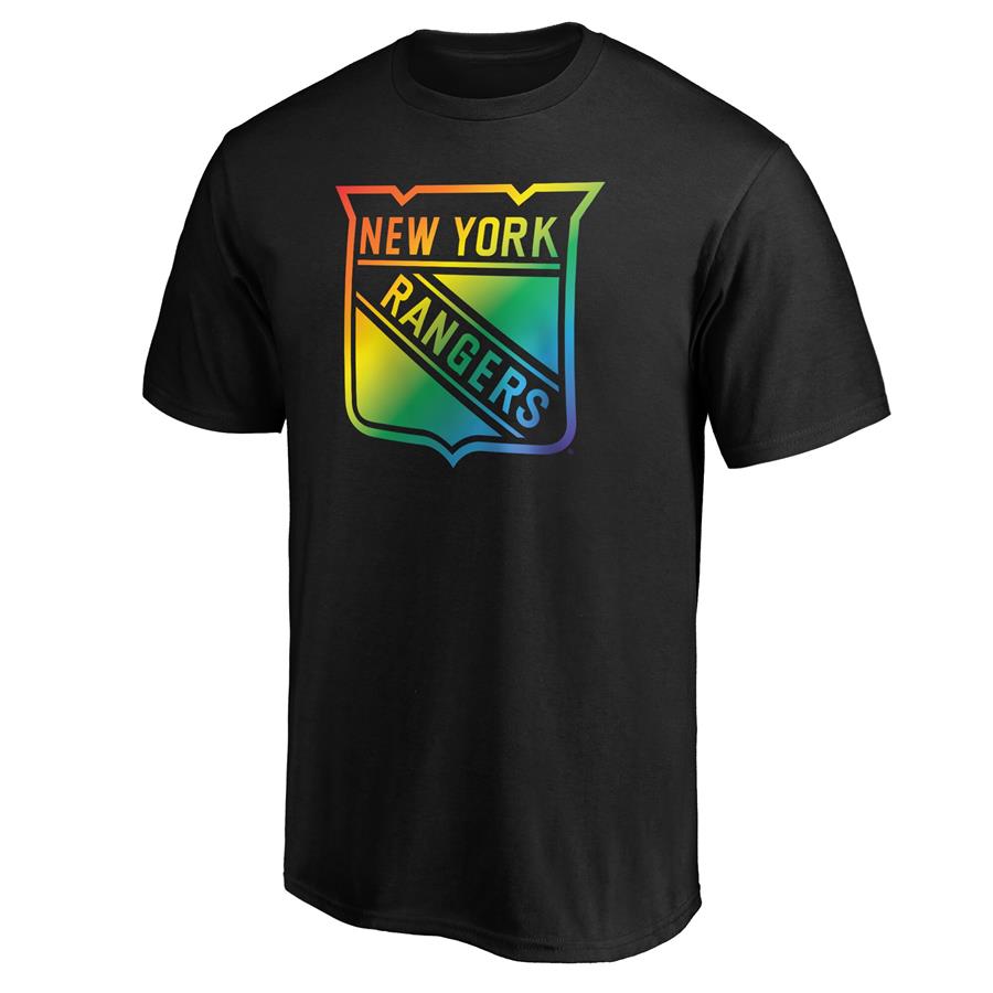 New York Rangers Fanatics Branded Team Pride Logo T-Shirt - Black