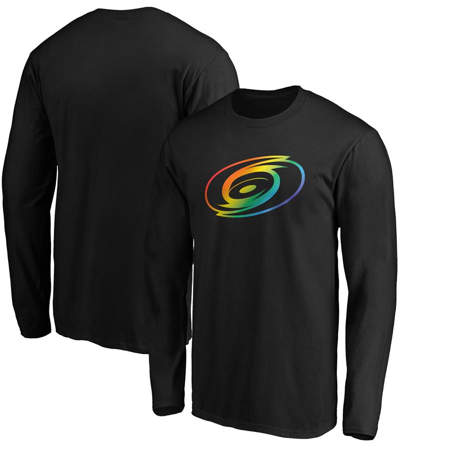 Carolina Hurricanes Fanatics Branded Team Pride Logo Long Sleeve T-Shirt - Black