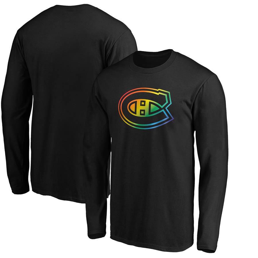 Лонгслив Montreal Canadiens Fanatics Branded Team Pride Logo (чёрный)