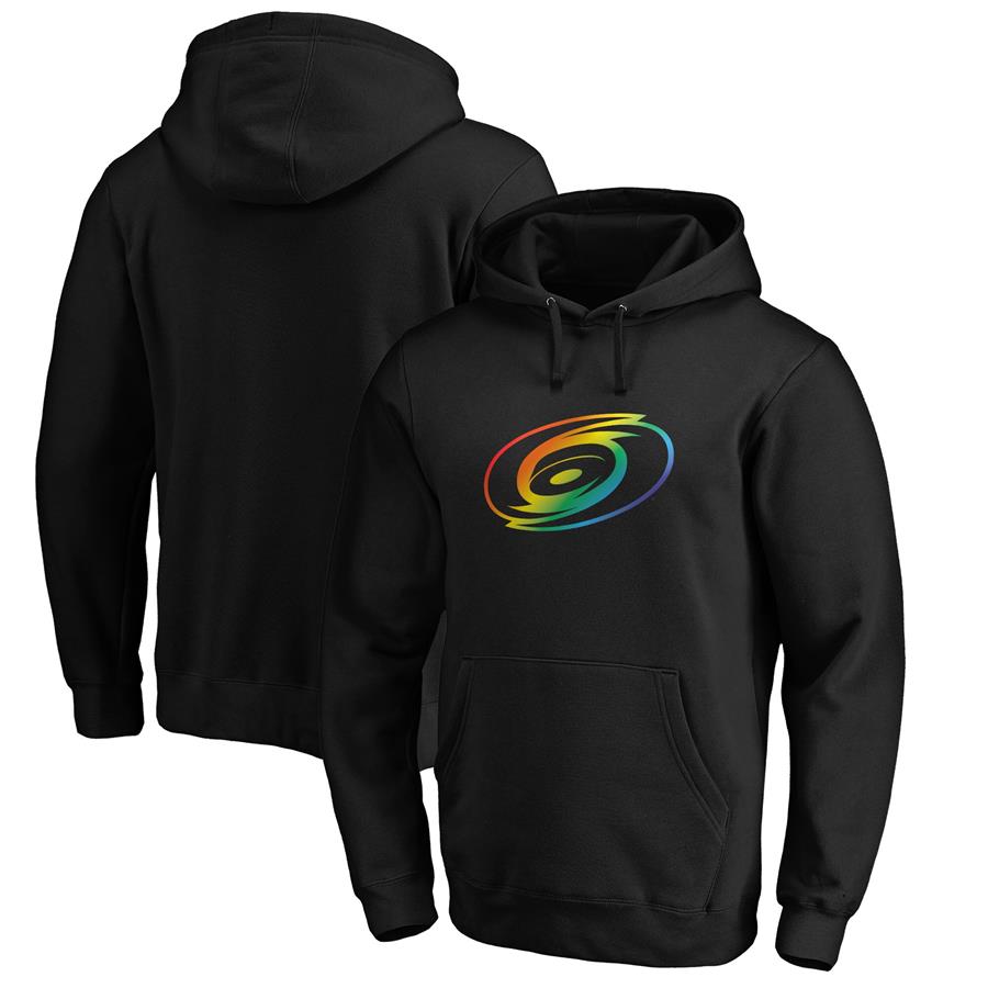 Carolina Hurricanes Fanatics Branded Team Pride Logo Pullover Hoodie - Black
