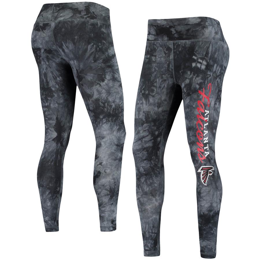 Atlanta Falcons Concepts Sport Women's Burst Tie-Dye Leggings - Black