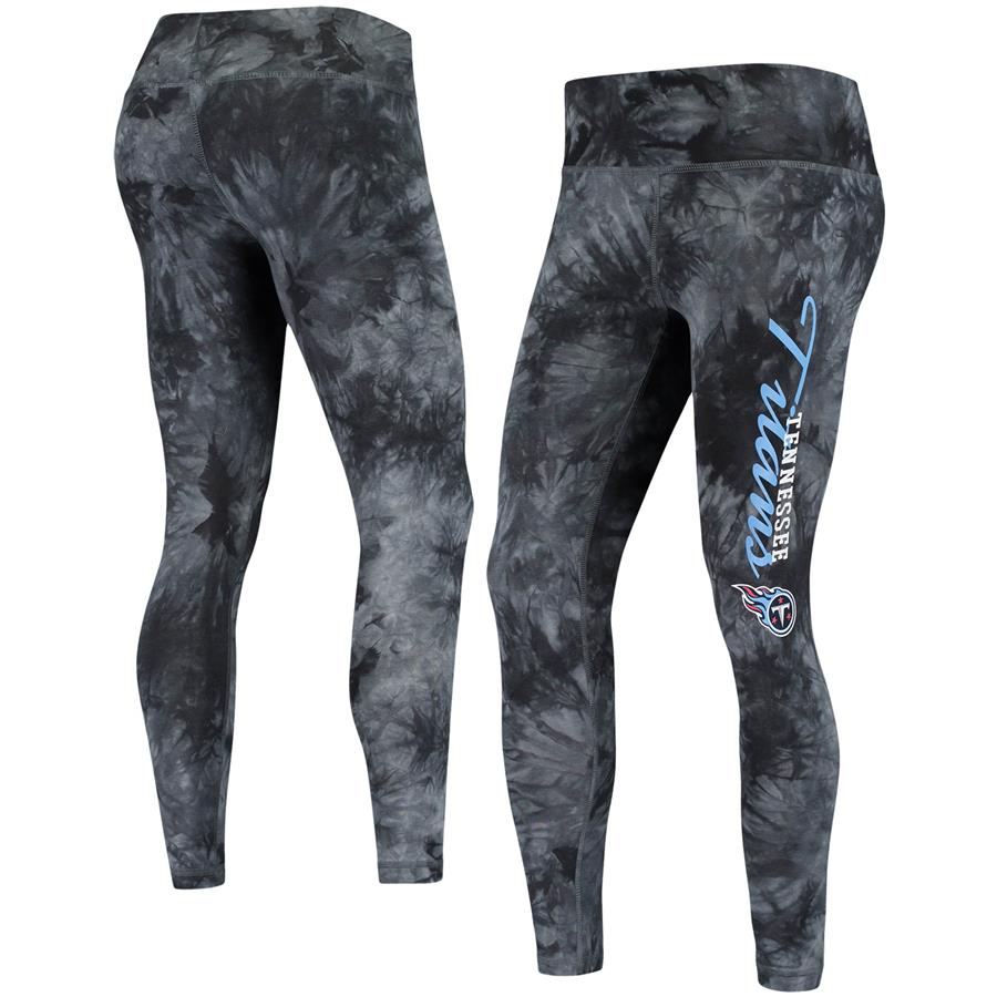 Tennessee Titans Concepts Sport Women's Burst Tie-Dye Leggings - Black
