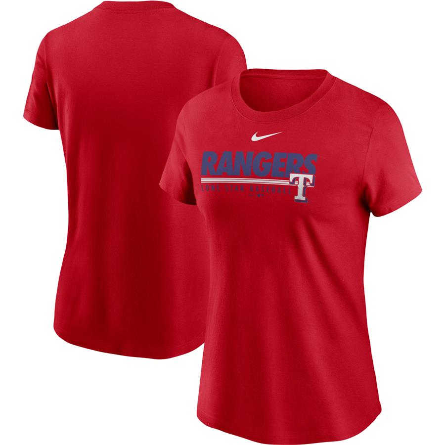 Texas Rangers Nike Women's Baseball T-Shirt - Red