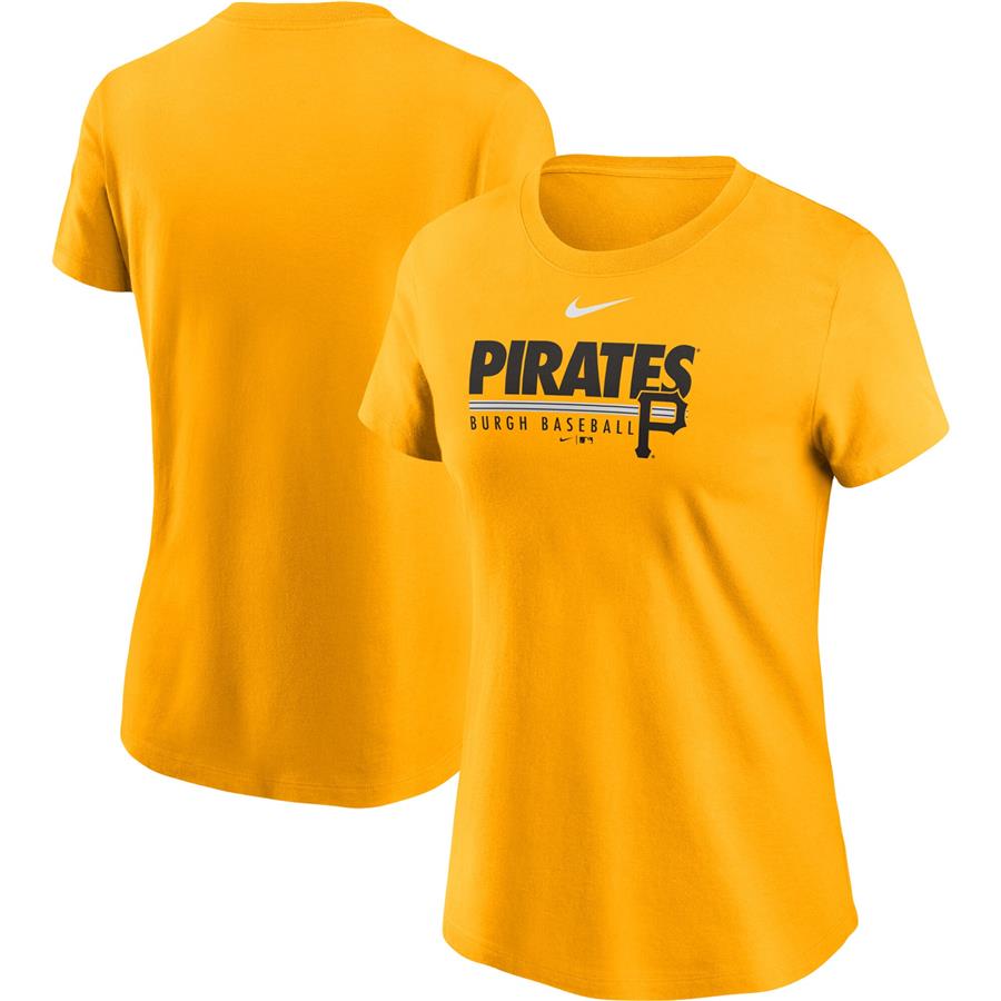 Pittsburgh Pirates Nike Women's Baseball T-Shirt - Gold