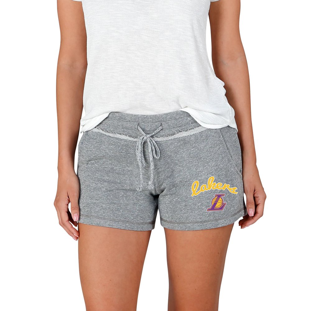 Los Angeles Lakers Concepts Sport Women's Mainstream Terry Shorts - Gray