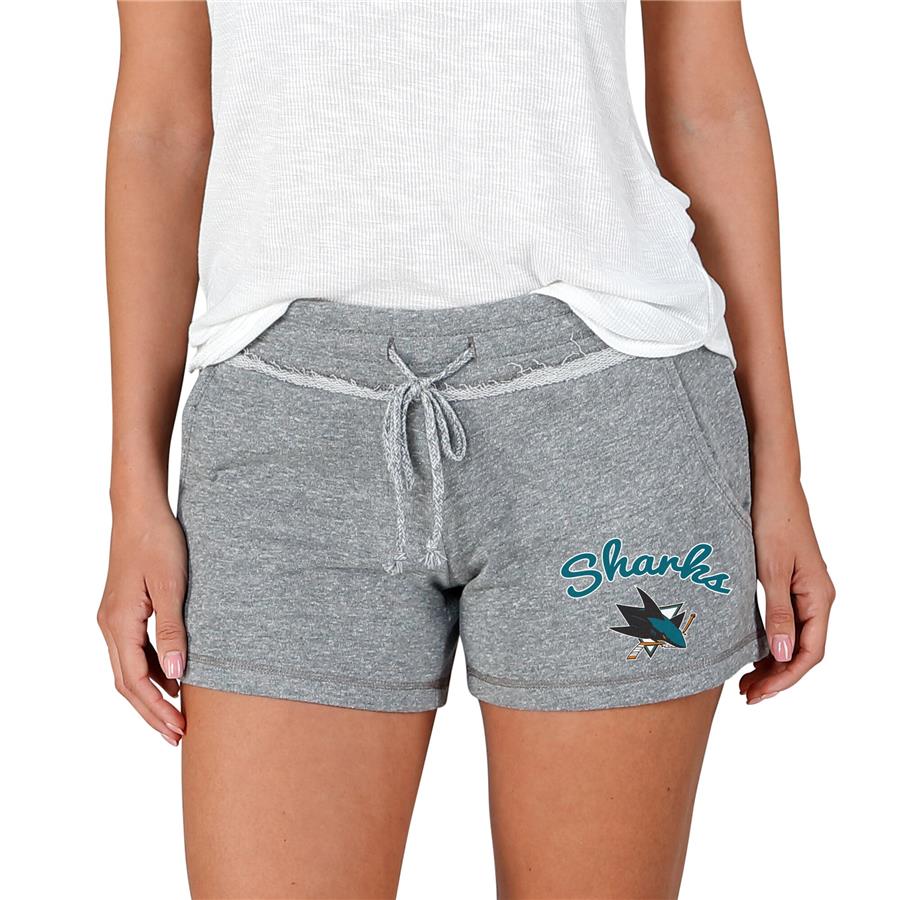 San Jose Sharks Concepts Sport Women's Mainstream Terry Shorts - Gray