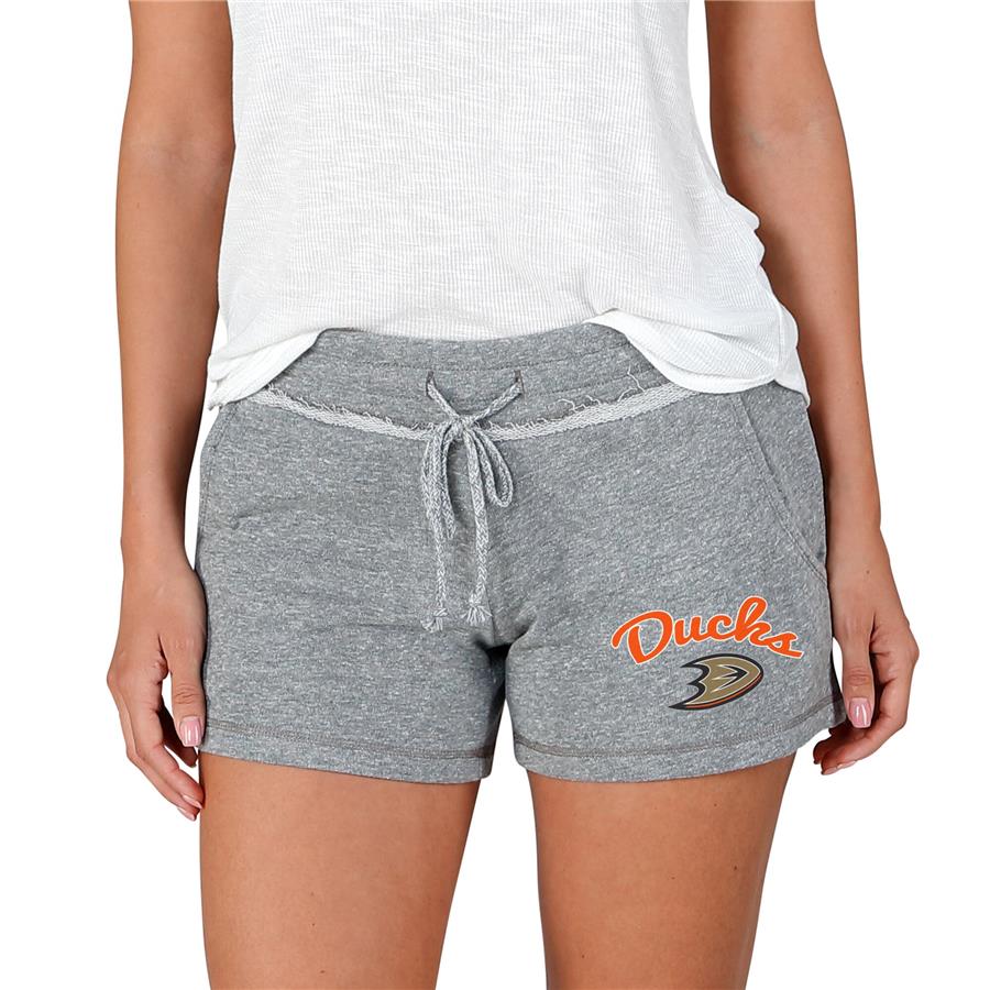 Anaheim Ducks Concepts Sport Women's Mainstream Terry Shorts - Gray