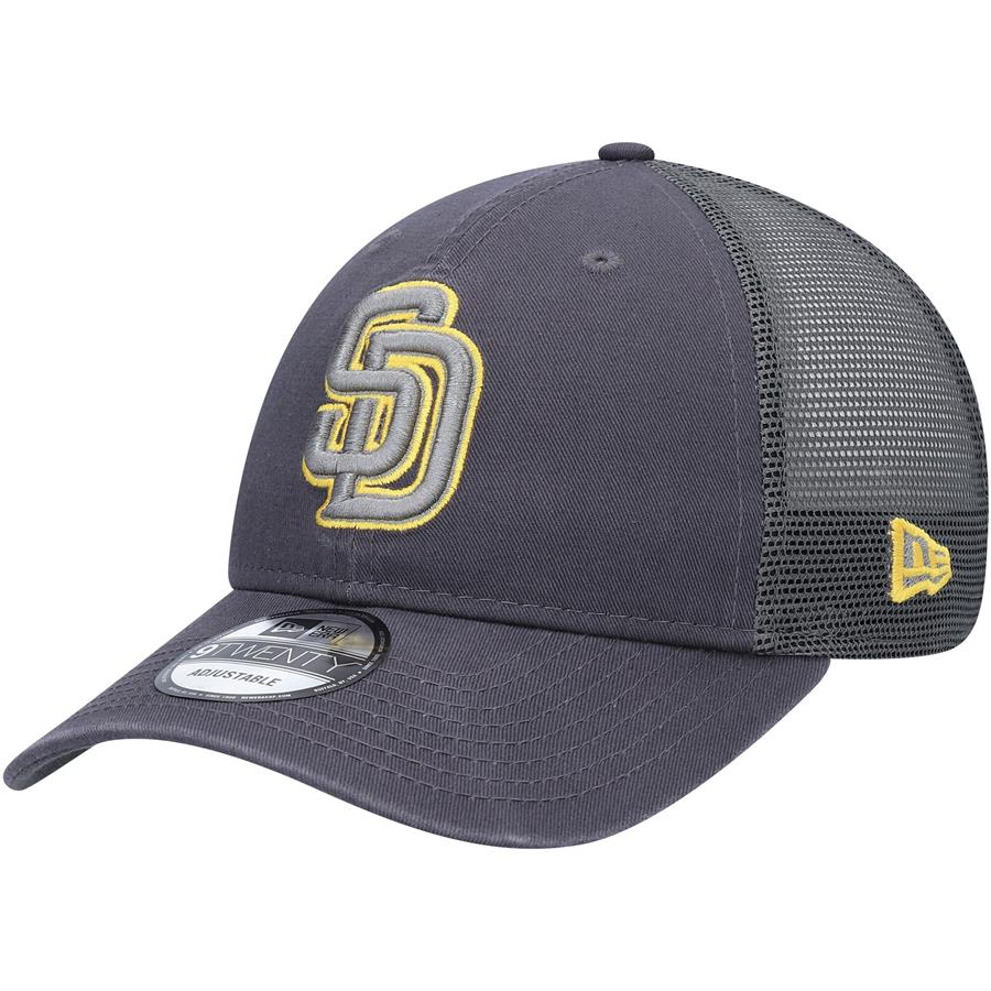 San Diego Padres New Era Velocity Trucker 9TWENTY Snapback Hat - Graphite
