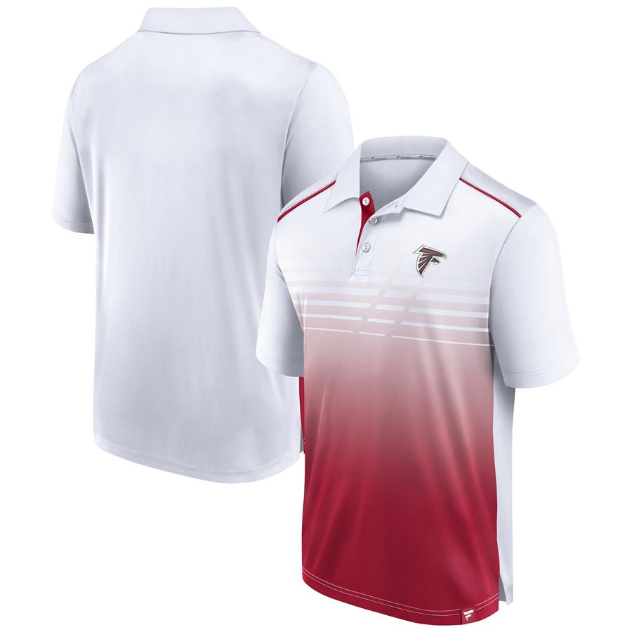 Atlanta Falcons Fanatics Branded Team Fade Polo - White
