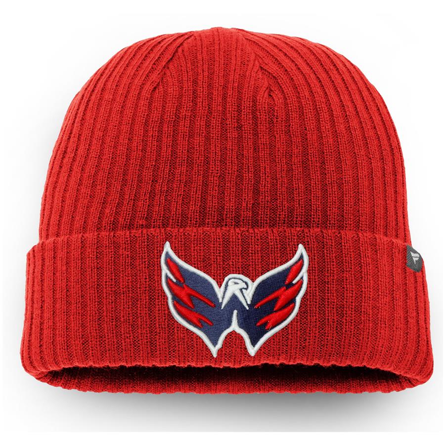 Washington Capitals Fanatics Branded Core Primary Logo Cuffed Knit Hat - Red