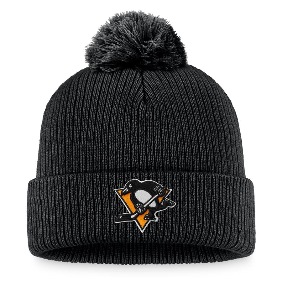 Шапка с помпоном Pittsburgh Penguins Fanatics Branded Core Primary Logo (чёрный)