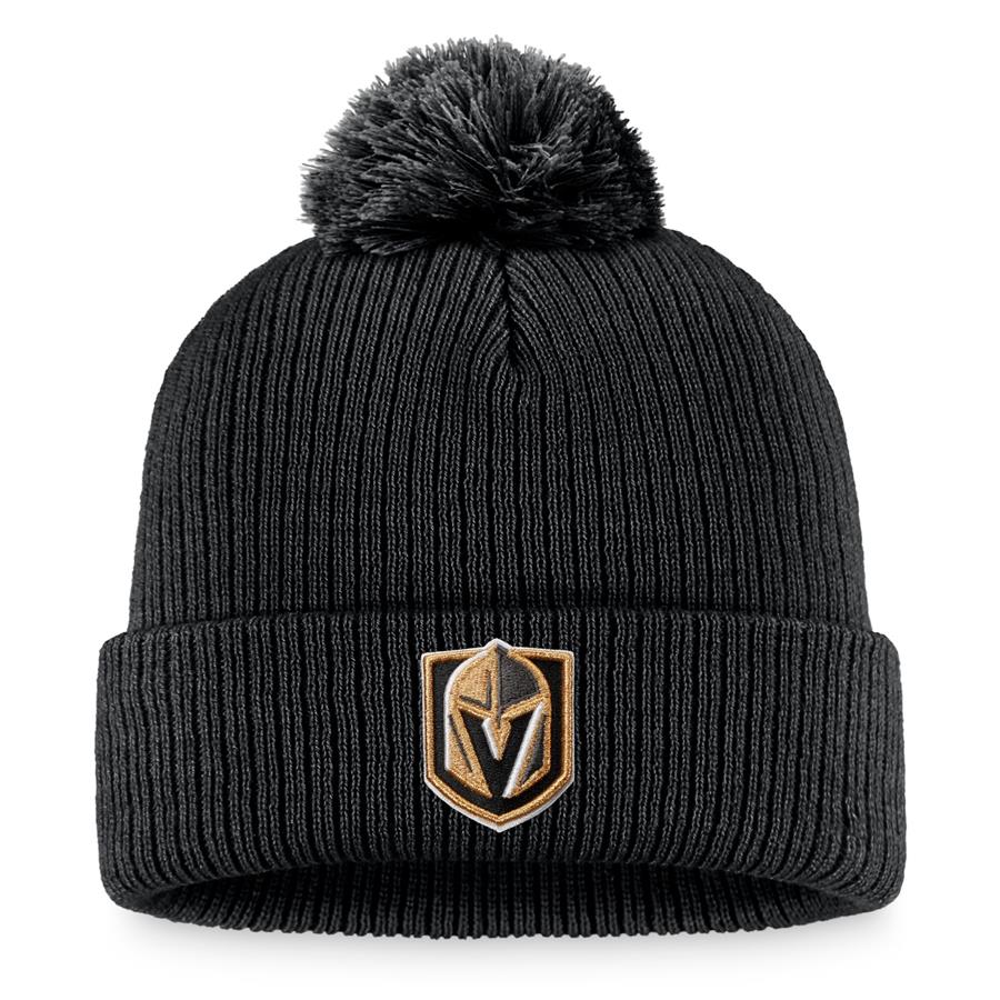 Шапка с помпоном Vegas Golden Knights Fanatics Branded Core Primary Logo (чёрный)