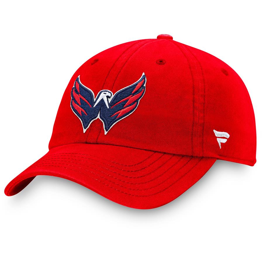 Washington Capitals Fanatics Branded Core Primary Logo Adjustable Hat - Red