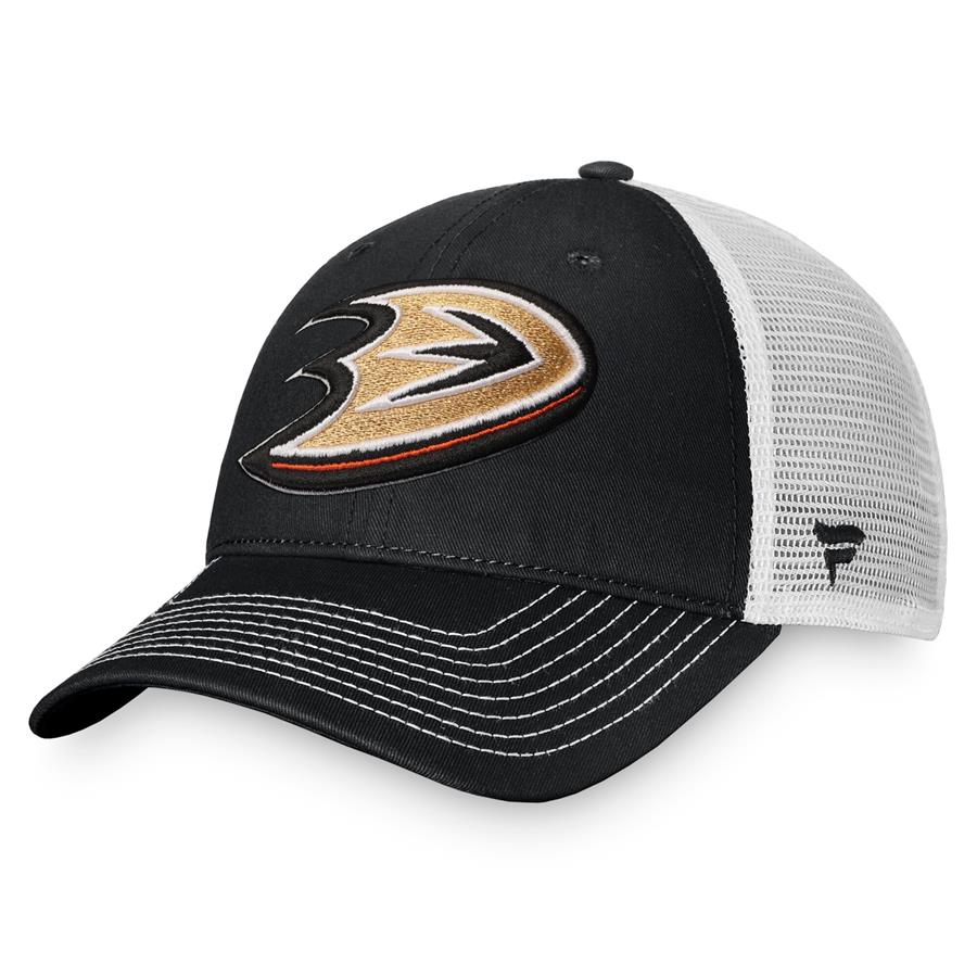 Anaheim Ducks Fanatics Branded Core Primary Logo Trucker Snapback Hat - Black