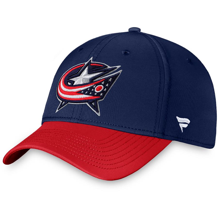 Columbus Blue Jackets Fanatics Branded Primary Logo Core Flex Hat - Navy