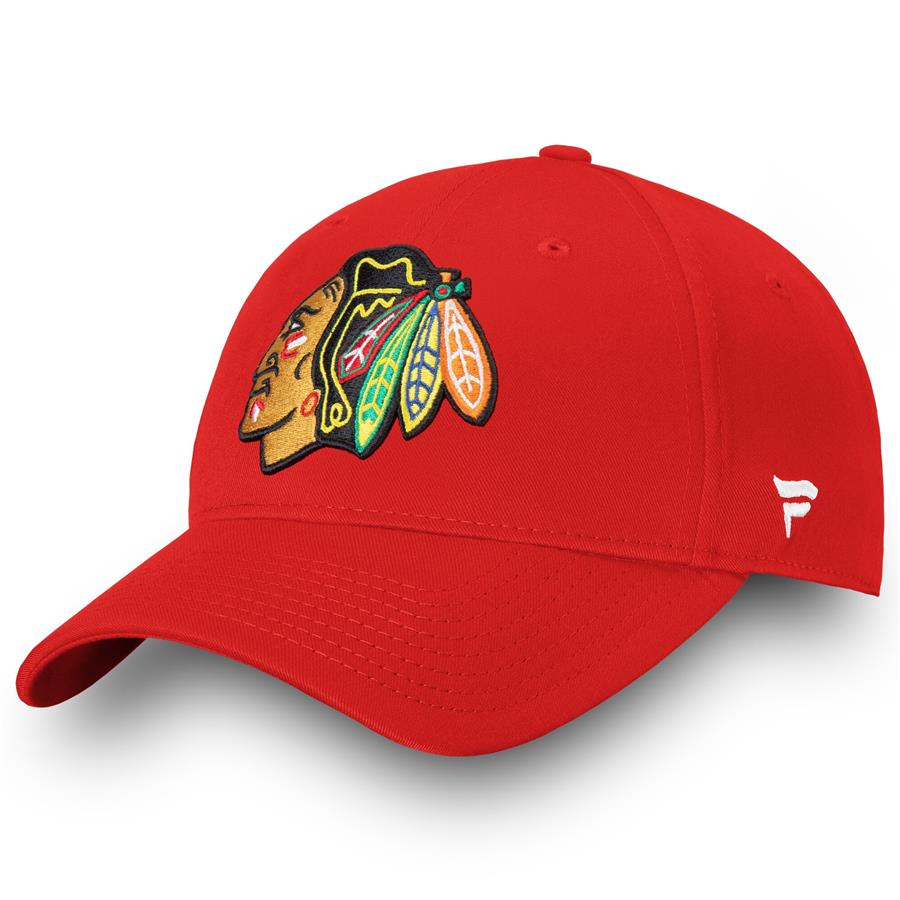 Chicago Blackhawks Fanatics Branded Core Adjustable Hat - Red