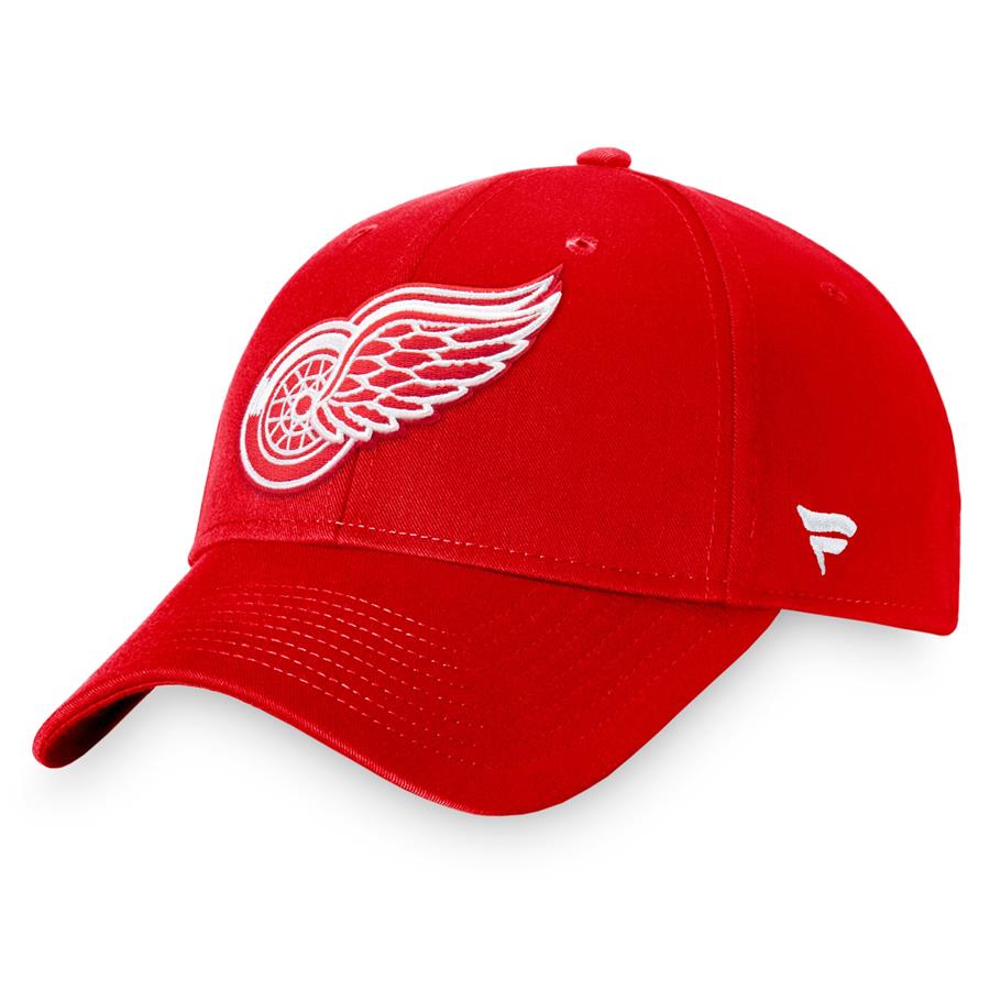 Detroit Red Wings Fanatics Branded Core Adjustable Hat - Red