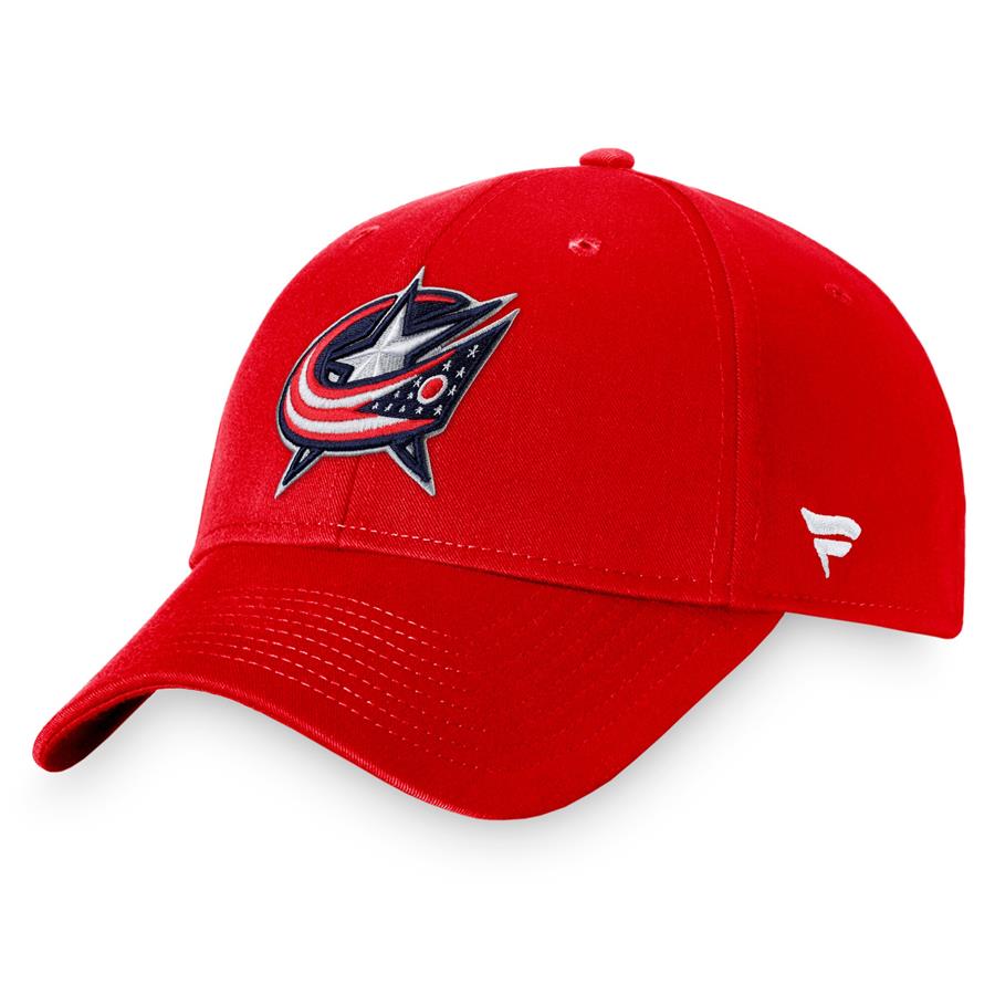 Columbus Blue Jackets Fanatics Branded Core Adjustable Hat - Red