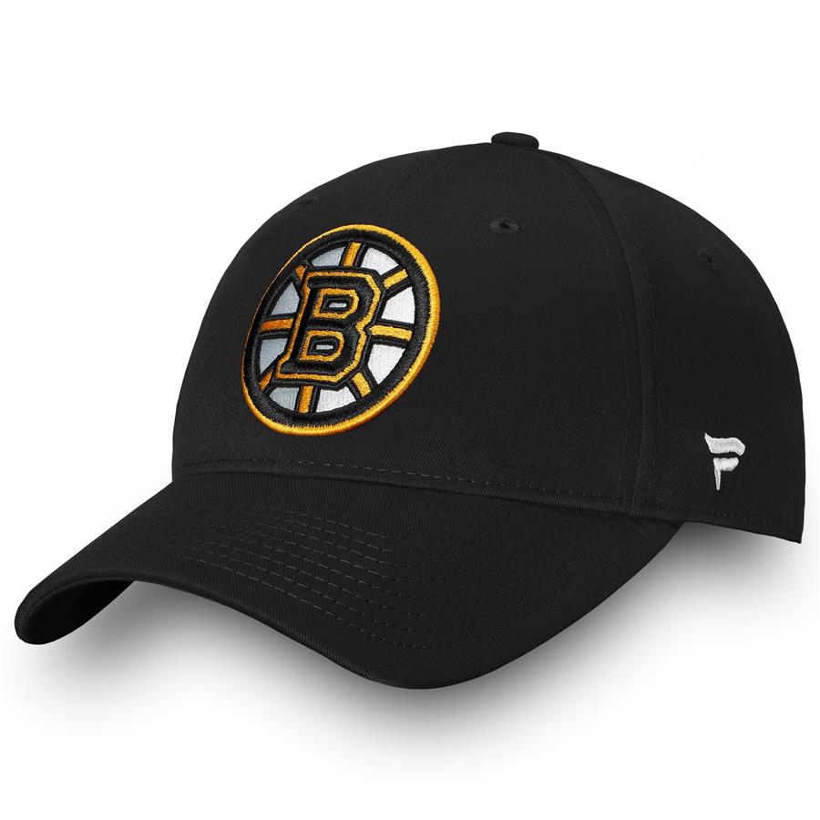 Boston Bruins Fanatics Branded Core Adjustable Hat - Black