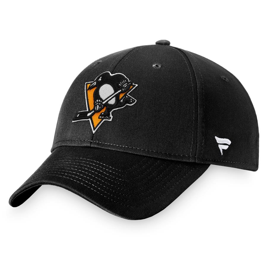 Pittsburgh Penguins Fanatics Branded Core Adjustable Hat - Black
