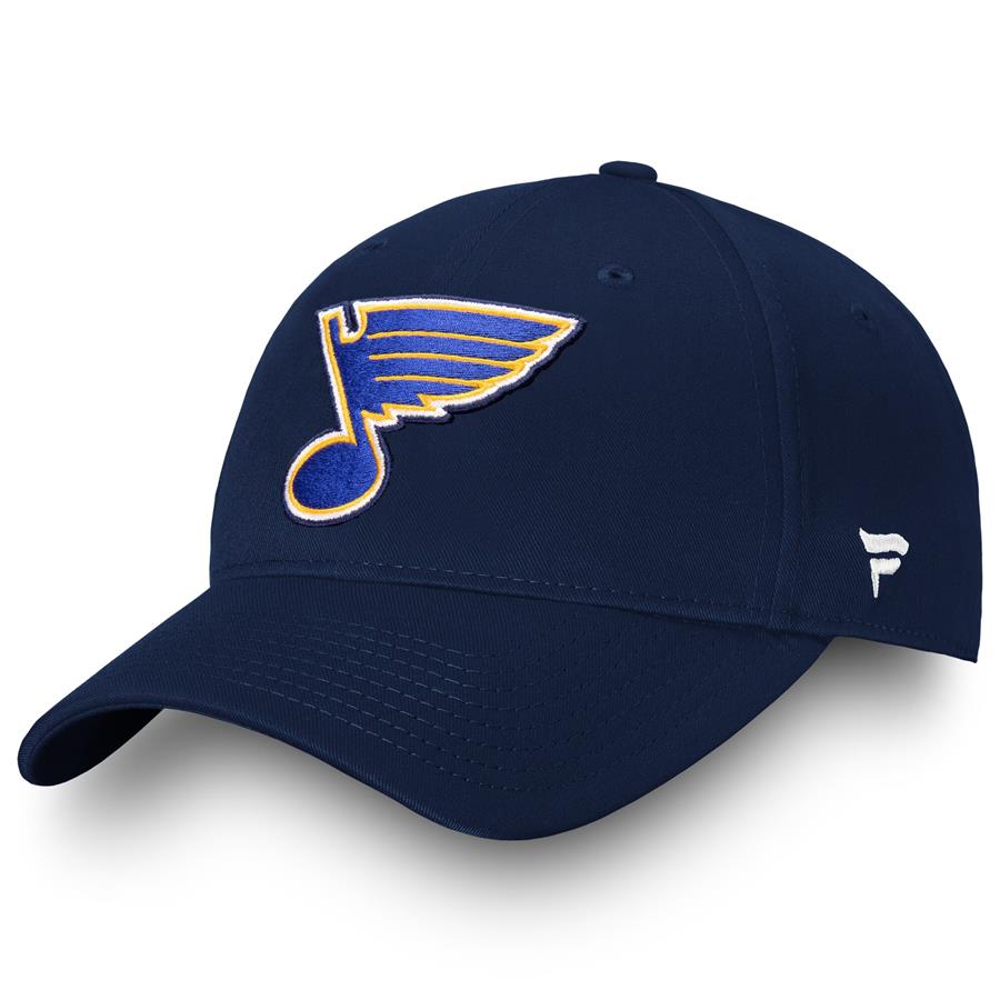 St. Louis Blues Fanatics Branded Core Adjustable Hat - Navy