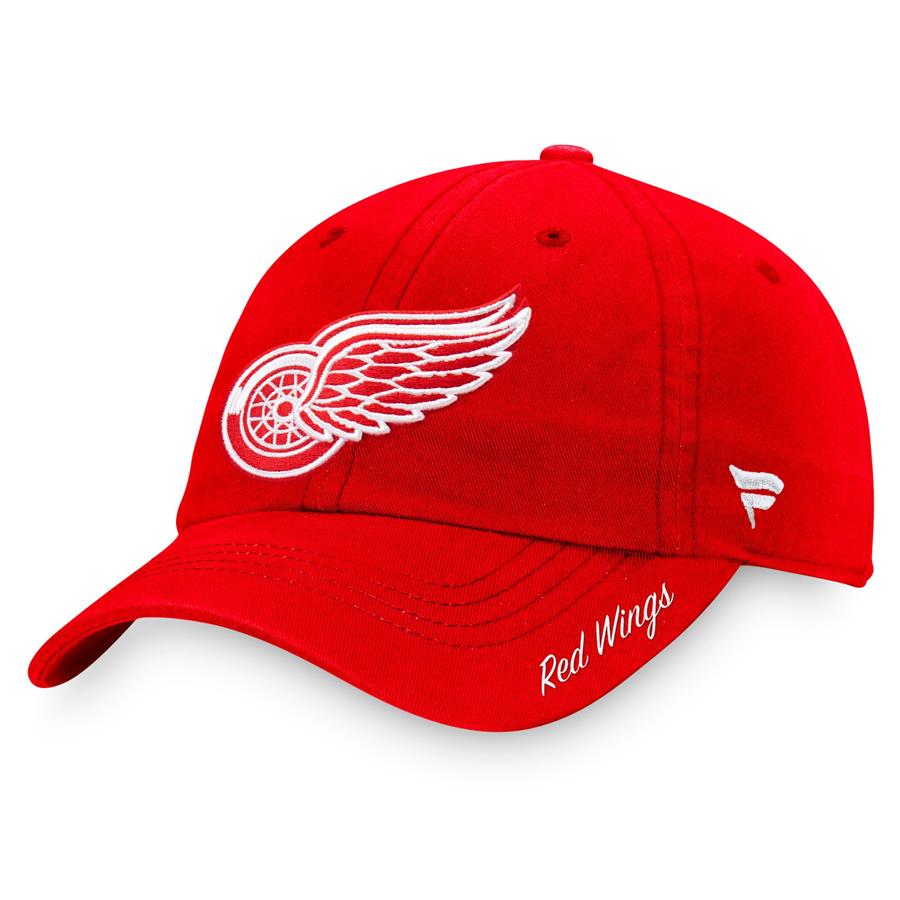 Detroit Red Wings Fanatics Branded Women's Core Primary Logo Adjustable Hat - Red