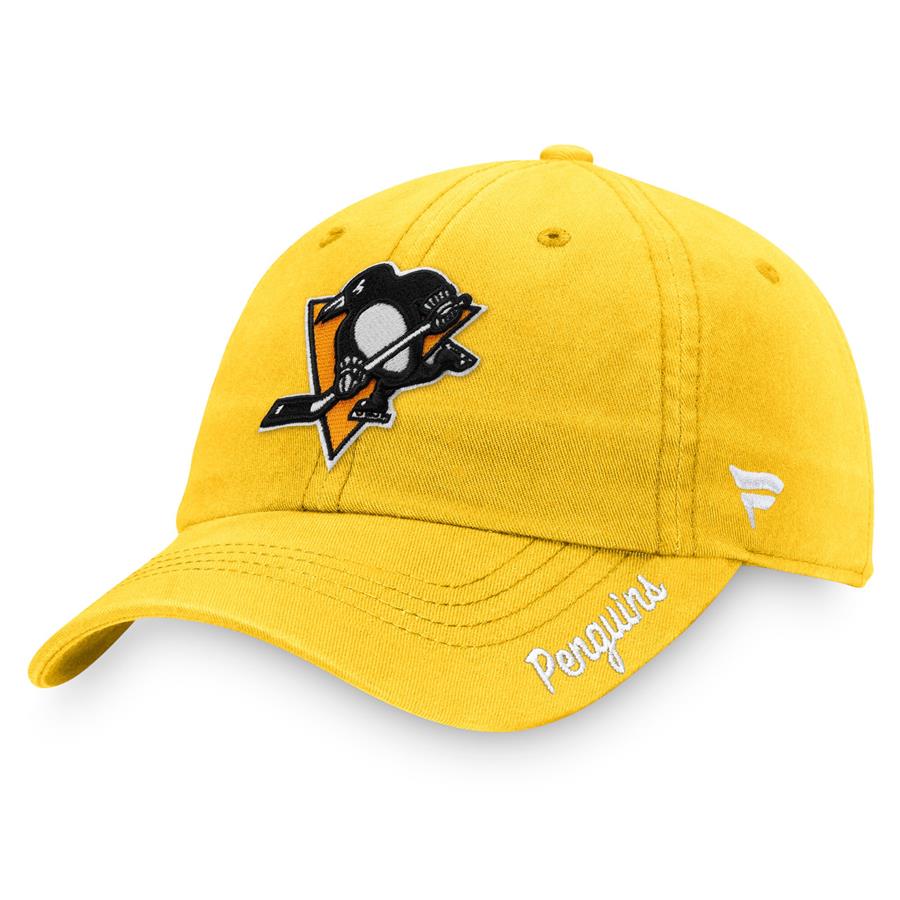 Pittsburgh Penguins Fanatics Branded Women's Primary Logo Adjustable Hat - Gold