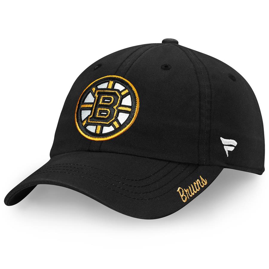 Boston Bruins Fanatics Branded Women's Core Primary Logo Adjustable Hat - Black