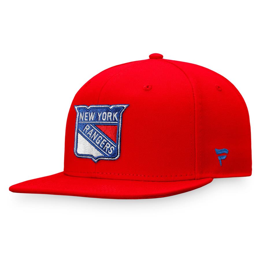 New York Rangers Fanatics Branded Core Primary Logo Fitted Hat - Red