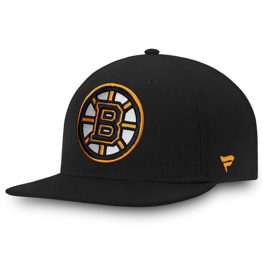 Boston Bruins Fanatics Branded Core Primary Logo Fitted Hat - Black