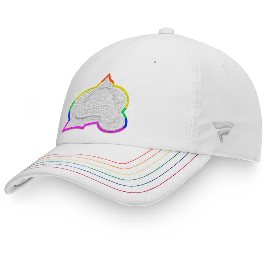 Colorado Avalanche Fanatics Branded Team Pride Adjustable Hat - White