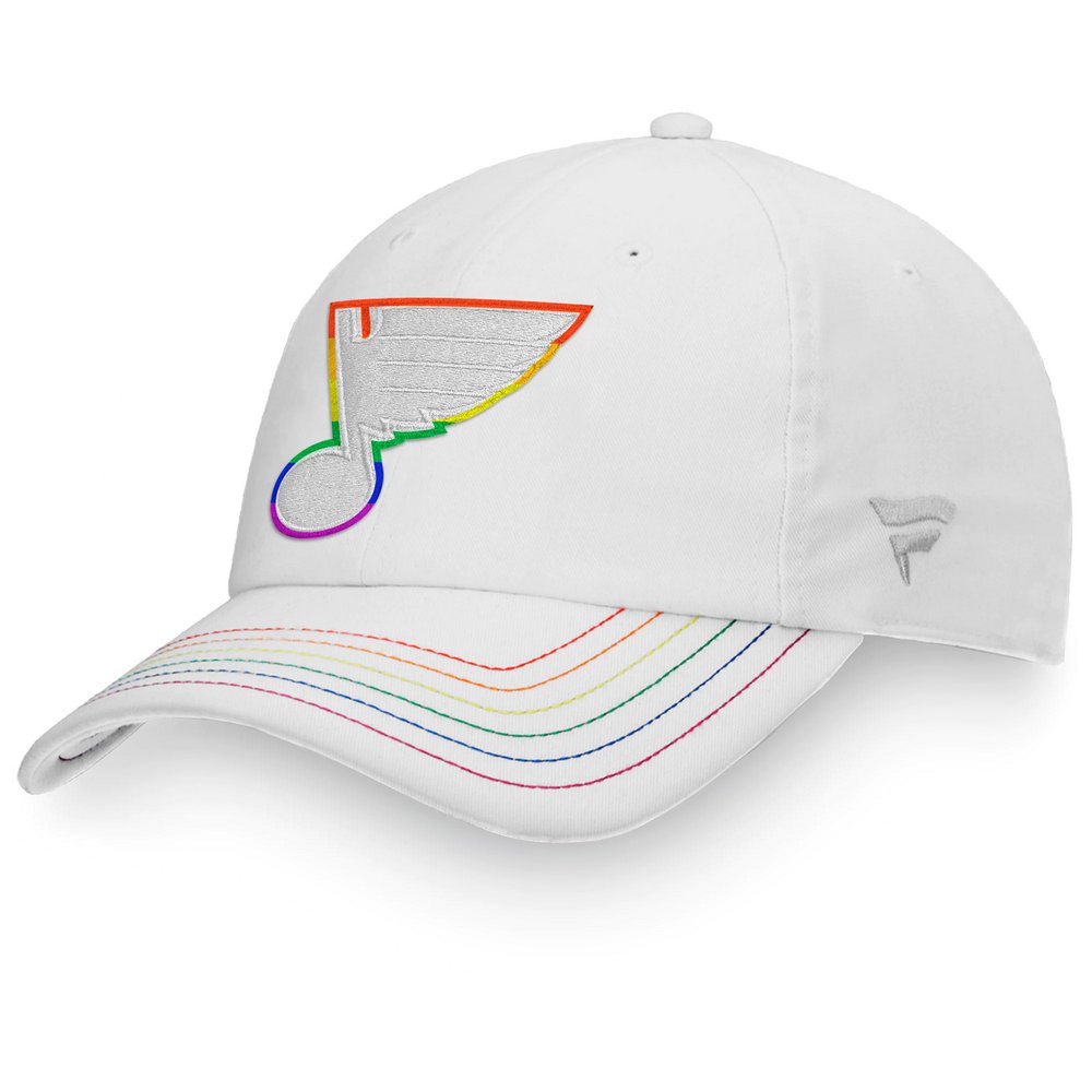 St. Louis Blues Fanatics Branded Team Pride Adjustable Hat - White