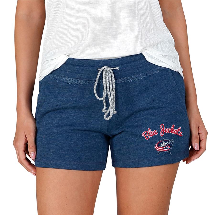 Columbus Blue Jackets Concepts Sport Women's Mainstream Terry Shorts - Navy