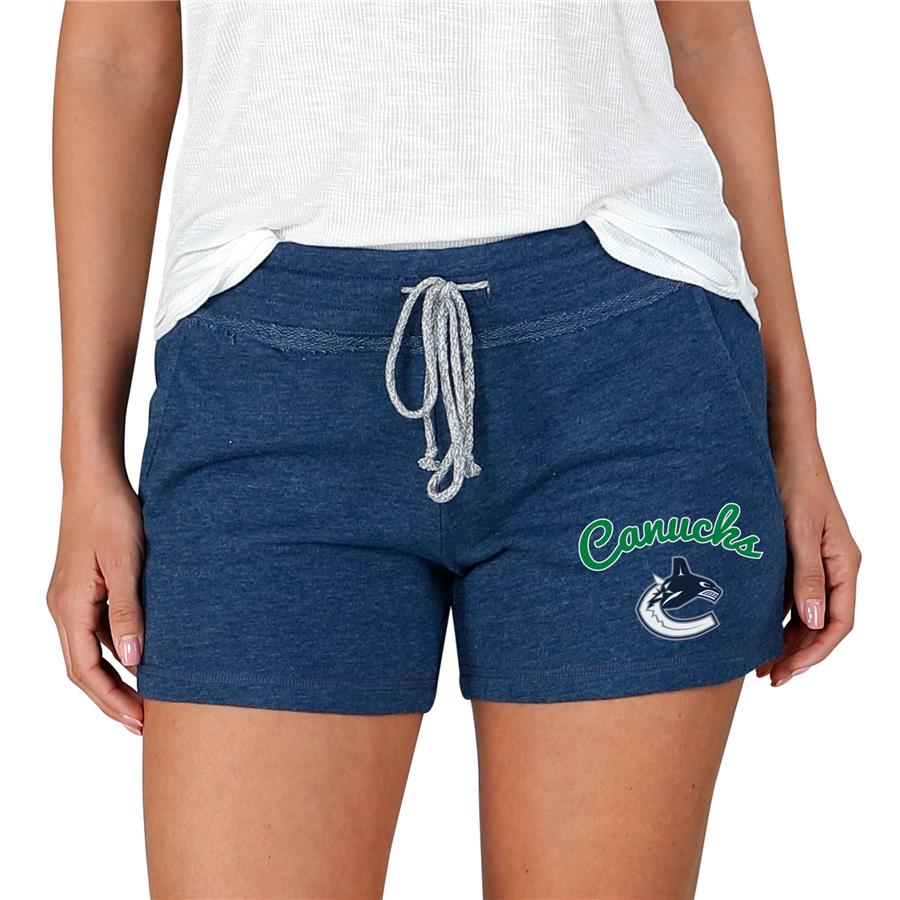 Vancouver Canucks Concepts Sport Women's Mainstream Terry Shorts - Navy