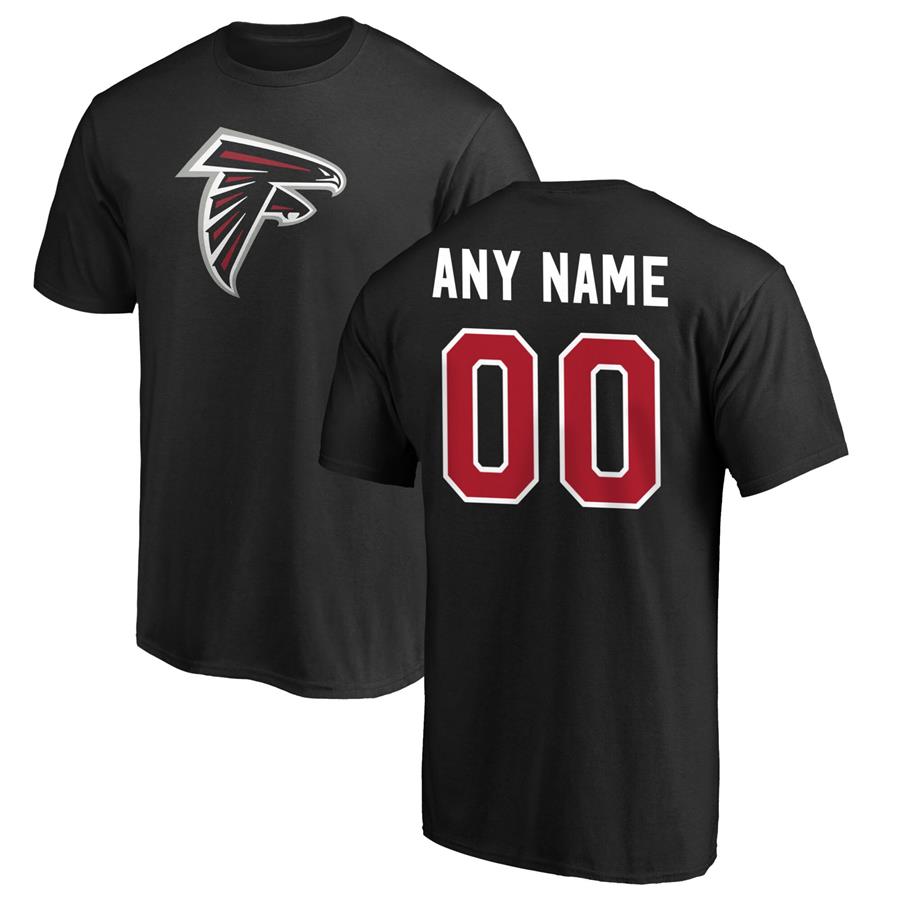 Atlanta Falcons Fanatics Branded Winning Streak Personalized Any Name & Number T-Shirt - Black