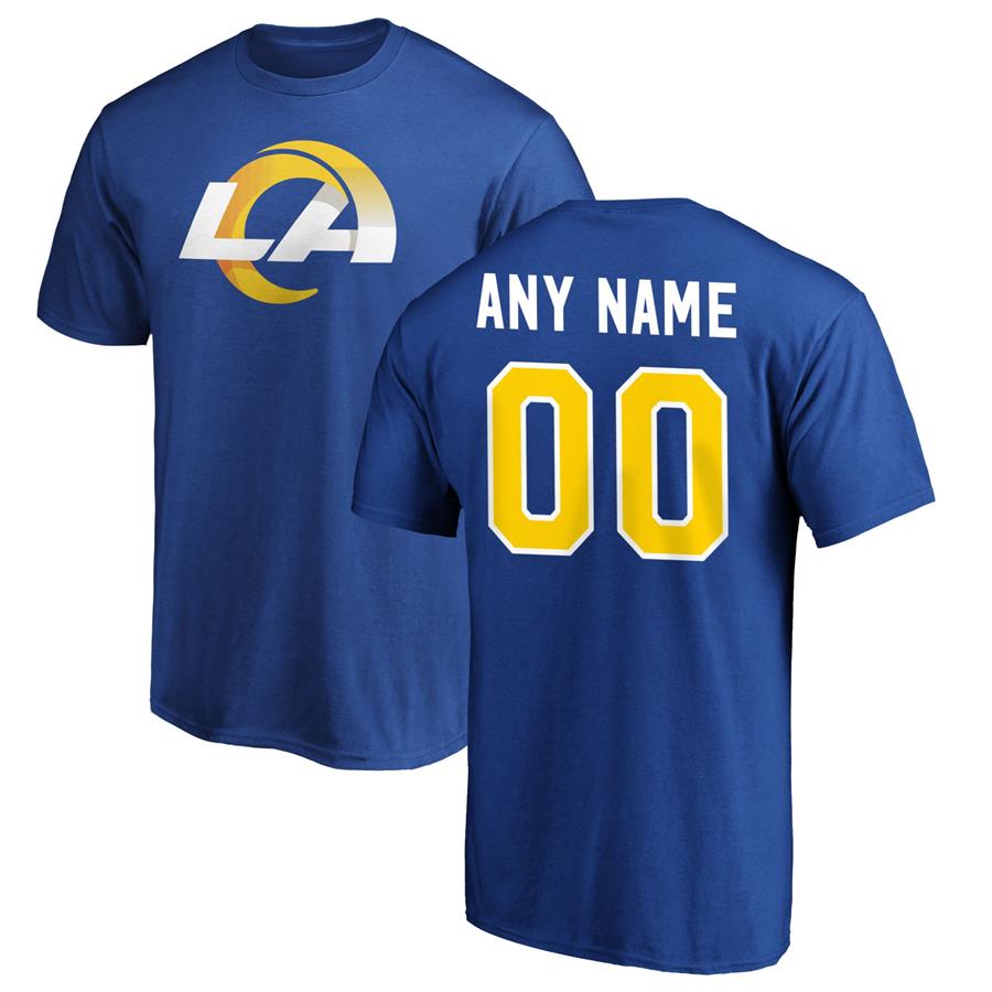 Los Angeles Rams Fanatics Branded Winning Streak Personalized Any Name & Number T-Shirt - Royal