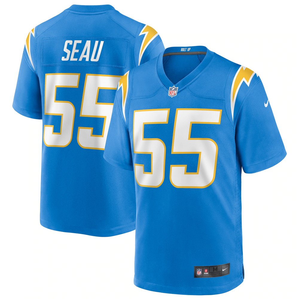 Женское джерси Seau Los Angeles Chargers Nike Game Retired Player (голубой)
