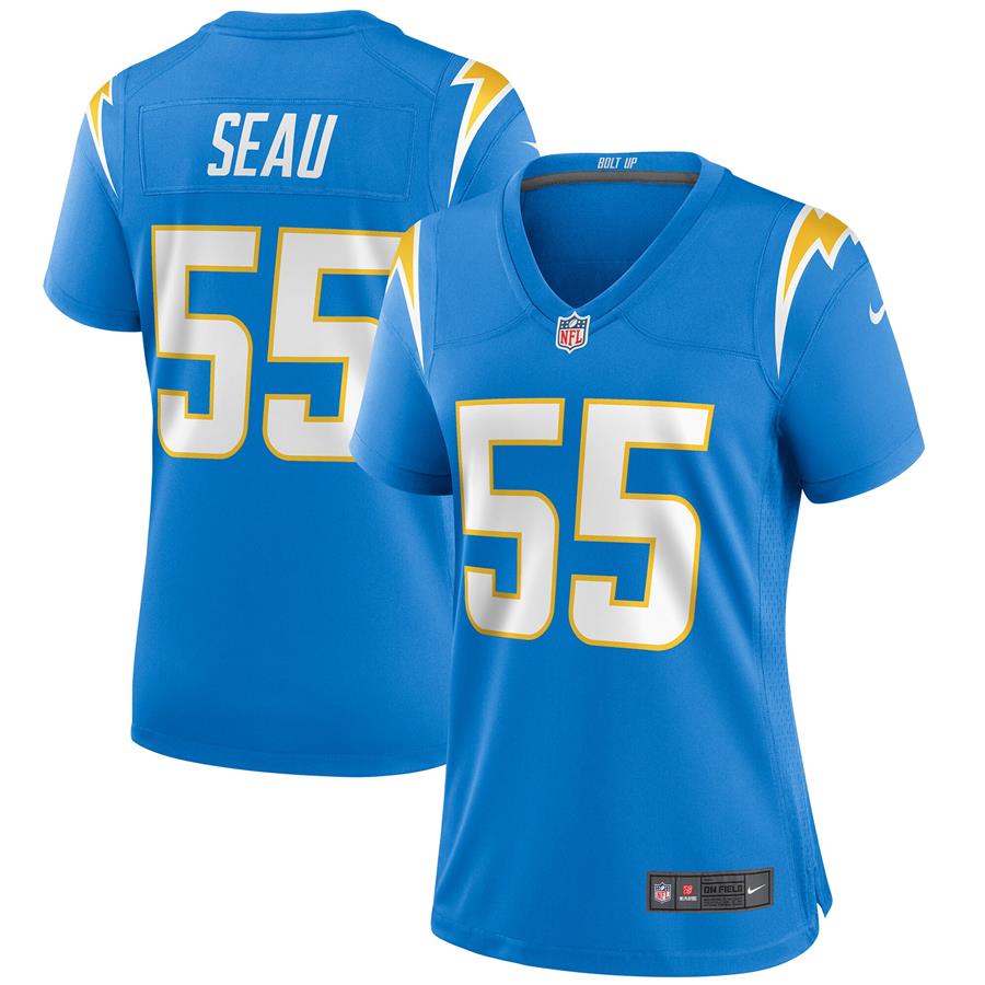 Женское джерси Seau Los Angeles Chargers Nike Women's Game Retired Player (голубой)