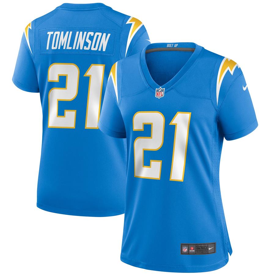 Женское джерси LaDainian Tomlinson Los Angeles Chargers Nike Game Retired Player (голубой)