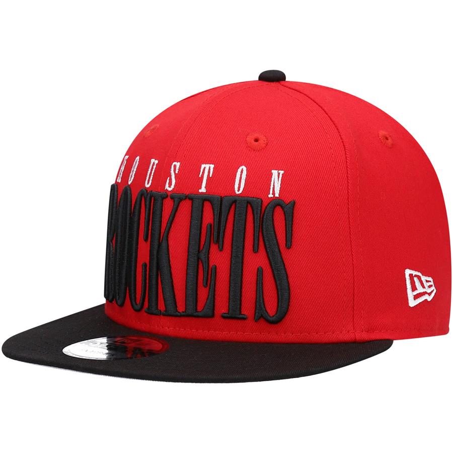 Houston Rockets New Era Team Title 9FIFTY Snapback Hat - Red