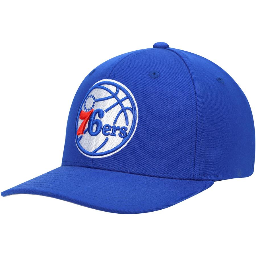 Philadelphia 76ers Mitchell & Ness Ground Stretch Snapback Hat - Royal