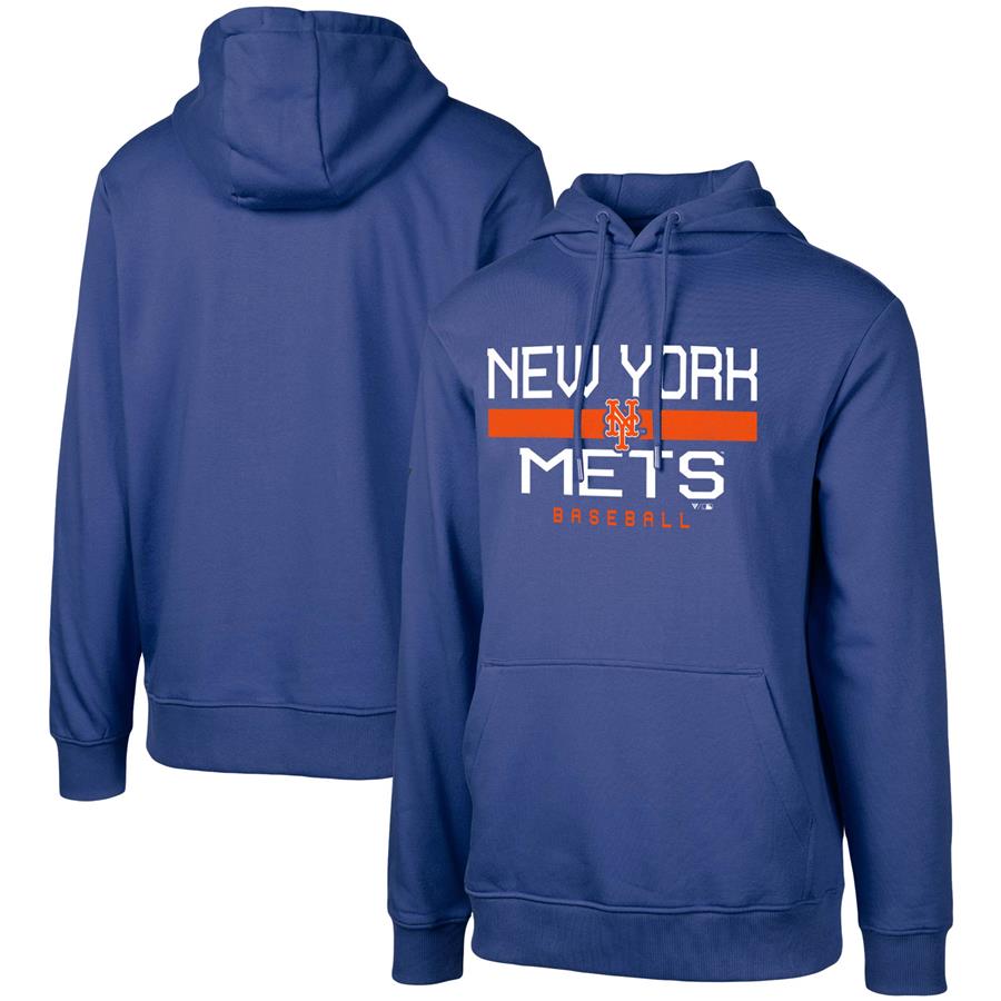 New York Mets Levelwear Podium Pullover Hoodie - Royal